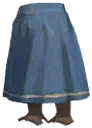 Plain Blue Skirt With Pantaloons