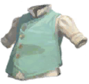 Sky Blue Embroidered Waistcoat - Rolled