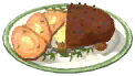 Saddle of Mutton Stuffed with Cheese